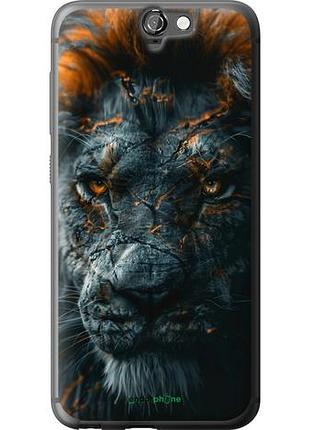Чехол на htc one a9 пламенный лев "6153u-156-10746"