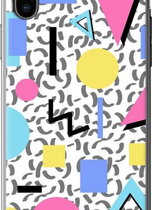 Чехол на iphone x color shapes "4893u-1050-10746"