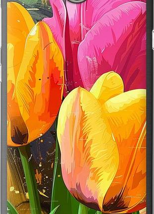 Чехол на huawei y5 ii нарисованные тюльпаны "5990u-496-10746"
