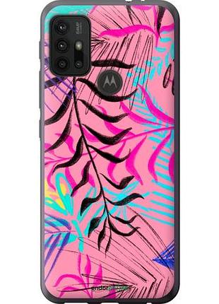 Чехол на motorola moto g10 растительный узор 2 "4740u-2319-10746"