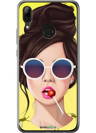 Чехол на huawei nova 3 девушка с чупа-чупсом "3979u-1535-10746"