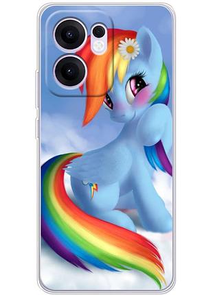 Чохол силіконовий з картинкою на oppo reno 13 fs (літл поні, my little pony)
