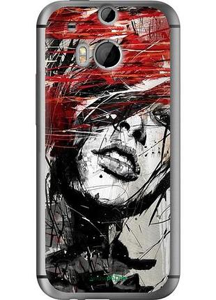 Чохол на htc one m8 dual sim обличчя дівчини "1162u-55-10746"