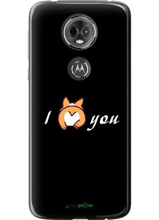Чехол на motorola moto e5 plus люблю "4586u-1412-10746"