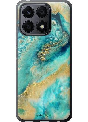 Чехол на huawei honor x8a green marble "4365u-2963-10746"