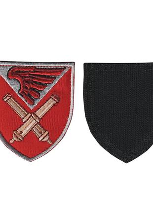 Шеврон военный / армейский,148 огсадн 95 одшбр, на красном 8 см * 7 см