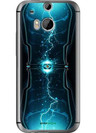 Чехол на htc one m8 молнии в цилиндре "120u-30-10746"