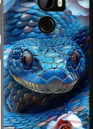 Чехол на htc one x10 blue snake "6079u-995-10746"