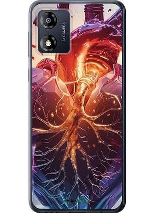 Чехол на motorola moto e13 crystal heart "6070u-3053-10746"