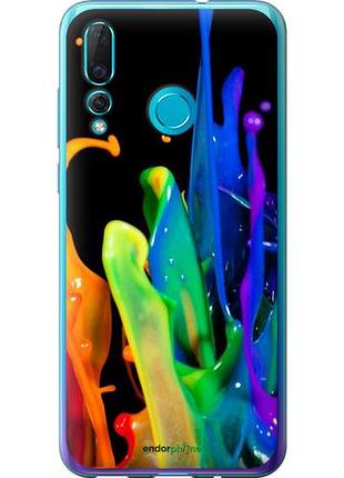 Чехол на huawei nova 4 брызги краски "3957u-1632-10746"