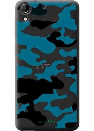 Чехол на htc desire 728g камуфляж прозрачный фон "4877u-145-10746"
