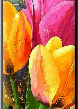 Чохол на huawei honor 6 plus намальовані тюльпани "5990u-179-10746"