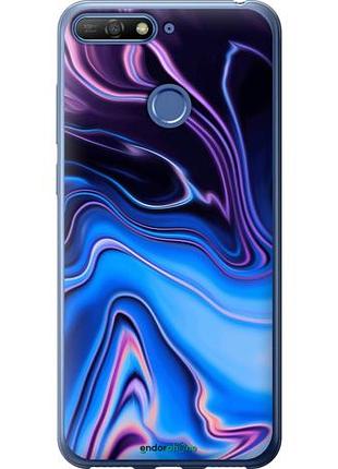 Чехол на huawei honor 7c узор воды "4491u-1411-10746"