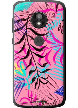 Чехол на motorola moto e5 play растительный узор 2 "4740u-1429-10746"