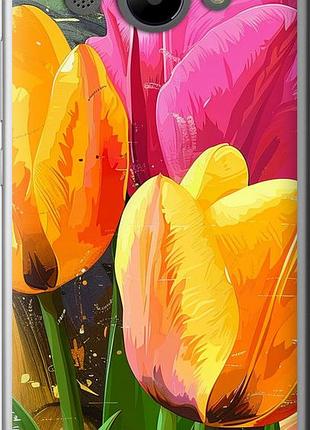 Чехол на huawei y3 2017 нарисованные тюльпаны "5990u-991-10746"