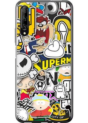 Чехол на huawei p smart pro popular logos "4023u-1906-10746"