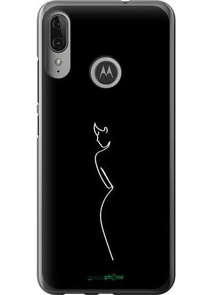Чехол на motorola moto e6 plus силуэт1 "4590u-1780-10746"