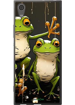 Чехол на sony xperia xa1 g3112 жабки 2 "5657u-964-10746"