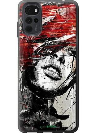 Чохол на motorola g22 обличчя дівчини "1162u-2681-10746"