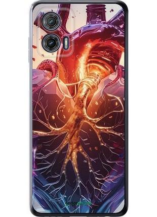 Чехол на motorola g73 crystal heart "6070u-3196-10746"