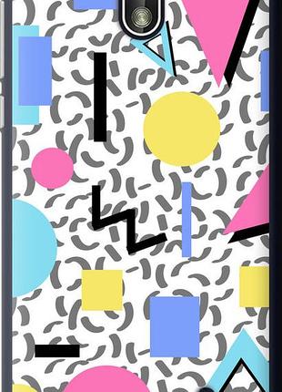 Чехол на nokia 1 color shapes "4893u-1373-10746"