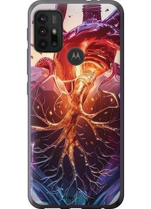 Чехол на motorola moto g10 crystal heart "6070u-2319-10746"