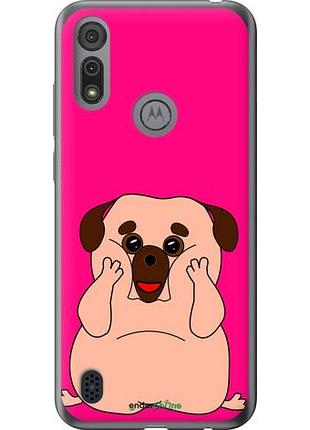 Чохол на motorola e6s веселий мопс "4908u-2001-10746"