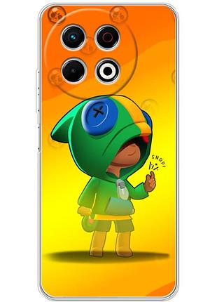 Чохол силіконовий з картинкою на tecno spark 30 pro (бравл старс, brawl stars)