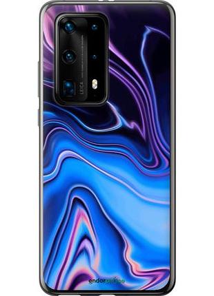 Чехол на huawei p40 pro plus узор воды "4491u-1917-10746"