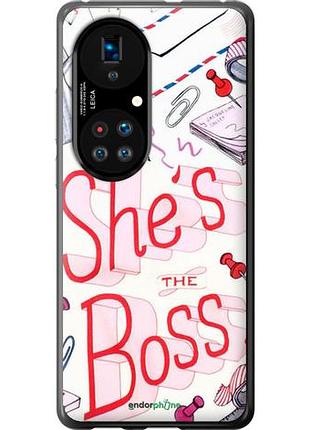 Чехол на huawei p50 she's the boss "4254u-2292-10746"