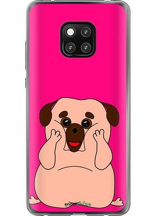 Чохол на huawei mate 20 pro веселий мопс "4908u-1567-10746"