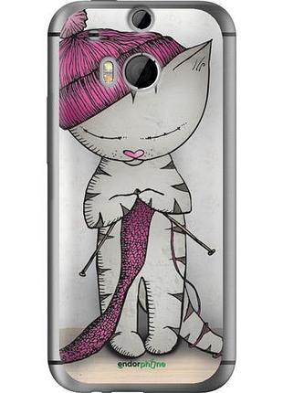 Чохол на htc one m8 кішка ручка "4056u-30-10746"