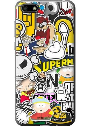 Чехол на huawei honor 7a popular logos "4023u-1805-10746"