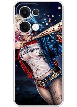 Чохол силіконовий з картинкою на oppo reno 13 (харли квинн, harley quinn)