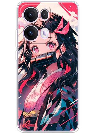 Чехол силиконовый с картинкой на oppo reno 13 pro (аниме, anime)
