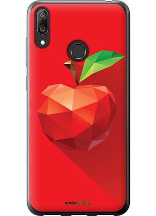 Чехол на huawei y7 2019 яблоко "4696u-1638-10746"