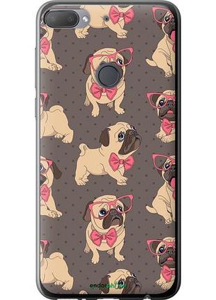 Чехол на htc desire 12 plus мопсики 2 "4362u-1485-10746"