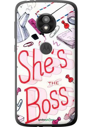Чехол на motorola moto e5 play she's the boss "4254u-1429-10746"