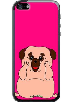 Чохол на iphone 5 веселий мопс "4908u-18-10746"
