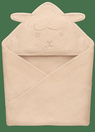 Полотенце lionelo muslin hooded towel beige sand