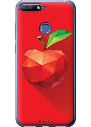 Чехол на huawei honor 7c яблоко "4696u-1411-10746"