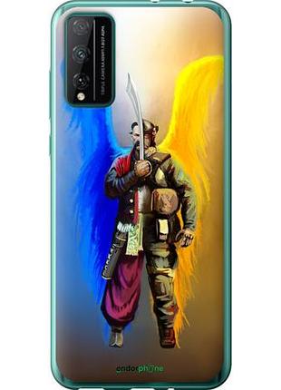 Чехол на huawei honor play 4t pro воин-ангел "5317u-1914-10746"