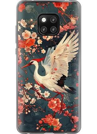 Чехол на huawei mate 20 pro сакура и аист "6108u-1567-10746"