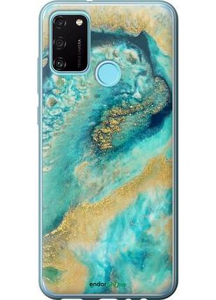 Чехол на huawei honor 9a green marble "4365u-1900-10746"