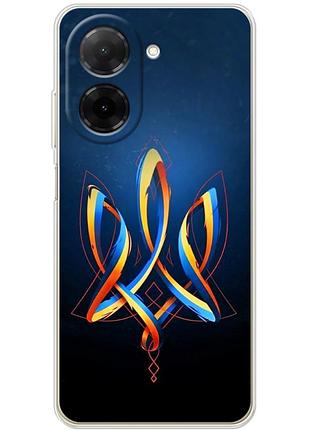 Чехол силиконовый с картинкой на xiaomi redmi a5 (патриотический, герб украины)