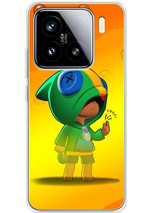 Чохол силіконовий з картинкою на xiaomi 15 (бравл старс, brawl stars)