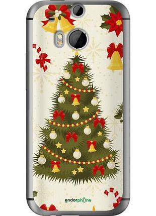 Чехол на htc one m8 новогодняя елка "4198u-30-10746"