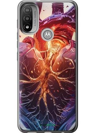 Чехол на motorola e20 crystal heart "6070u-2509-10746"
