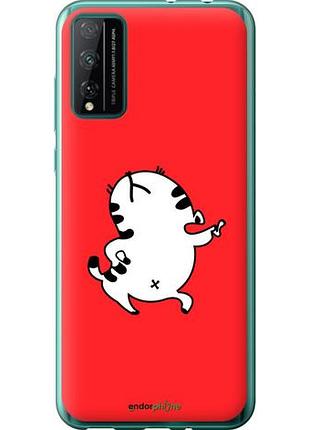 Чехол на huawei honor play 4t pro котик "4577u-1914-10746"