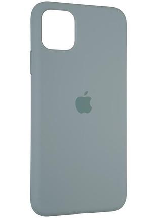 Чохол fiji silicone case для apple iphone 13 pro max бампер накладка soft touch з мікрофіброю granny grey